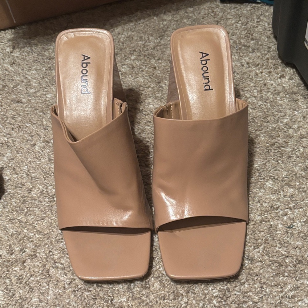 Abound Nude Chunky Heels